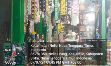 Kegiatan-Patroli-Rutin-oleh-Polisi-Sektor-Nelle,-Polres-Sikka