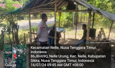 PIKET-JAGA-SPKT-REGU-III-POLSEK-NELLE-POLRES-SIKKA-LAKSANAKAN-PATROLI-DIALOGIS