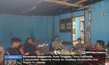 “Patroli-Rutin-Pos-Pol-Ndete-Polsek-Alok:-Jaga-Ketertiban-dan-Cegah-Gangguan-Selama-Rangkaian-Pemilu-Kada”