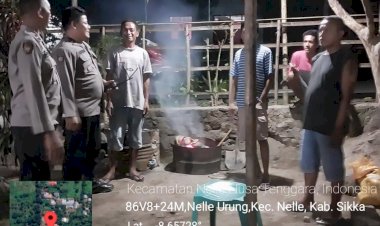 PIKET-JAGA-SPKT-REGU-II-POLSEK-NELLE-POLRES-SIKKA-LAKSANAKAN-PATROLI-DIALOGIS