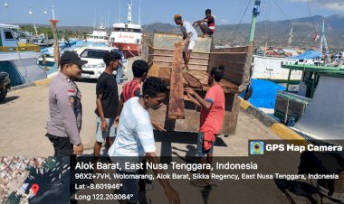 Pospol-KP3-Laut-Amankan-Pelabuhan-Laut-L.-Say-Maumere-dan-Wuring