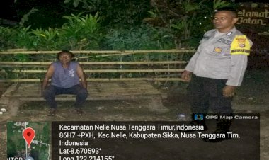 Polsek-Nelle-Polres-Sikka-Gelar-Patroli-Malam,-Jaga-Ketertiban-dan-Keamanan-Warga