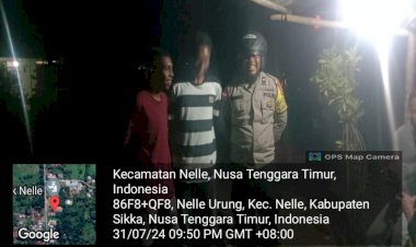 Polsek-Nelle-Patroli-di-Desa-Nelle-Urung-Ajak-Pemuda-Wujudkan-Situasi-Keamanan-yang-Kondusif