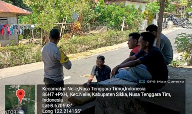 Patroli-Rutin-Polsek-Nelle-Polres-Sikka-Jaga-Ketertiban-dan-Keamanan