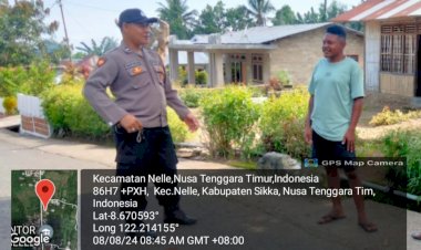 MEWUJUDKAN-KAMTIBMAS-POLSEK-NELLE-POLRES-SIKKA-MELAKSANAKAN-PATROLI-RUTIN