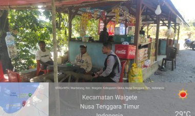 PIKET-JAGA-POLSEK-WAIGETE---POLRES-SIKKA-LAKSANAKAN-PATROLI-DIALOGIS