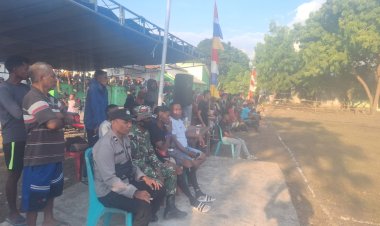 Pengamanan-Turnamen-Sepak-Bola-Mini-Bom-Kangae-Cup-II:-Pertandingan-Seru-di-Lapangan-Watumilok-Disaksikan-300-Penonton