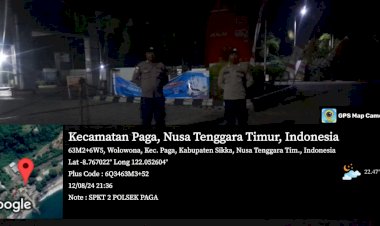 Polsek-Paga-Laksanakan-Patroli-Rutin-Jaga-Ketertiban-di-Obyek-Vital