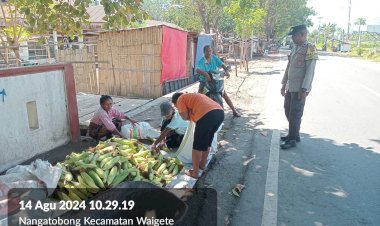 POLSEK-WAIGETE-RUTIN-MELAKSANAKAN-PATROLI-DAN-SAMBANG