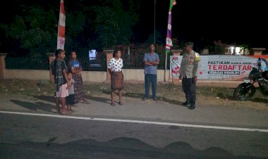 POLSEK-WAIGETE-RUTIN-LAKSANAKAN-PATROLI-DAN-SAMBANG