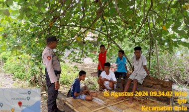 POLSEK-BOLA-POLRES-SIKKA-LAKSANAKAN-PATROLI-RUTIN