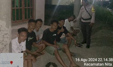 MEWUJUDKAN-KAMTIBMAS-POLSEK-NITA-LAKSANAKAN-PATROLI-RUTIN