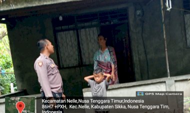 POLSEK-NELLE-POLRES-SIKKA-RUTIN-LAKSANAKAN-PATROLI-SAMBANG-WARGA