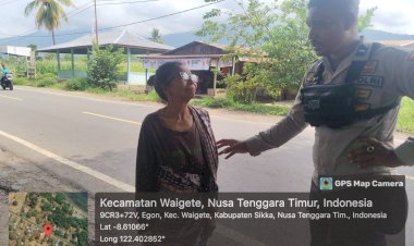JAGA-KAMTIBMAS-KONDUSIF,-PIKET-JAGA-POLSEK-WAIGETE---POLRES-SIKKA-REGU-III-LAKSANAKAN-PATROLI