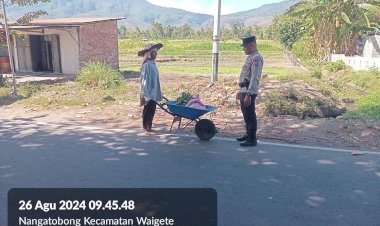 PIKET-JAGA-SPKT-REGU-II-POLSEK-WAIGETE-LAKSANAKAN-PATROLI