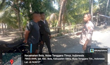 MENJAGA-KAMTIBMAS-POLSEK-BOLA--RUTIN-LAKSANAKAN-PATROLI-DAN-SAMBANG-WARGA