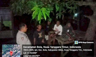 MENJAGA-KAMTIBMAS-POLSEK-BOLA--RUTIN-LAKSANAKAN-PATROLI-DAN-SAMBANG-WARGA