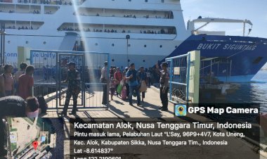 KP3-Laut-Maumere-Laksanakan--Pengamanan-Kedatangan-dan-keberangkatan-KM.-BUKIT-SIGUNTANG-di-Pelabuhan-L-Say