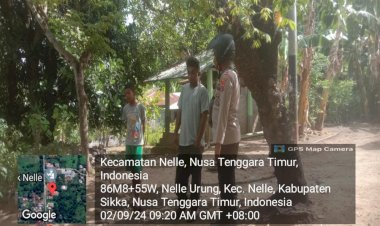 POLSEK-NELLE-POLRES-SIKKA-RUTIN-LAKSANAKAN-PATROLI-DAN-SAMBANG-WARGA