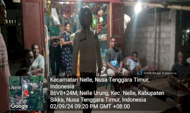 POLSEK-NELLE-POLRES-SIKKA-RUTIN-LAKSANAKAN-PATROLI-DAN-SAMBANG-WARGA