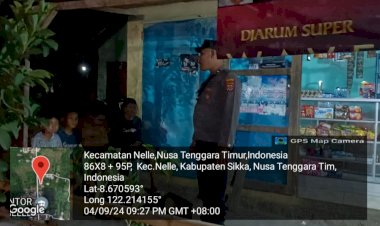 POLSEK-NELLE-POLRES-SIKKA-RUTIN-LAKSANAKAN-PATROLI-DAN-SAMBANG-WARGA
