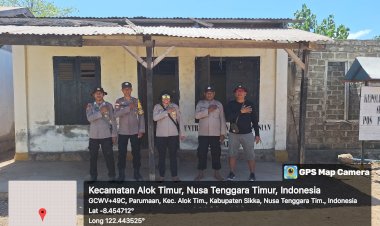 KAPOLSEK-ALOK-SELAKU-PAMATWIL-KEC.-ALOK-TIMUR-DALAM-WILAYAH-HUKUM-POLSEK-ALOK-LAKSANAKAN-GIAT-MONITORING-DAN-PENGECEKAN-LOKASI-TPS-DAERAH-KEPULAUAN.