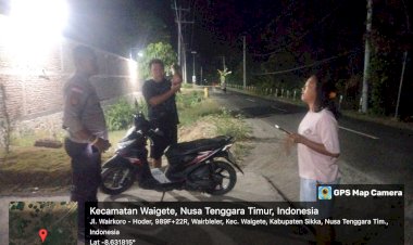 KEGIATAN-PATROLI-OLEH-PIKET-JAGA-POLSEK-WAIGETE,-POLRES-SIKKA.