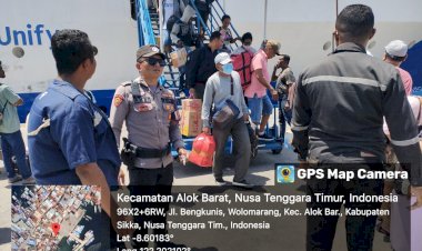 Pengamanan-Kedatangan-dan-Keberangkatan-KM-Bukit-Siguntang-Berjalan-Lancar-di-Pelabuhan-Maumere