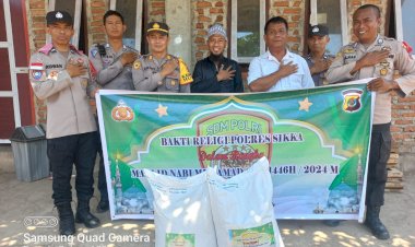 Polres-Sikka-Gelar-Bakti-Religi-Peringati-Maulid-Nabi:-Pererat-Silaturahmi-dan-Dukung-Pemilukada-Damai
