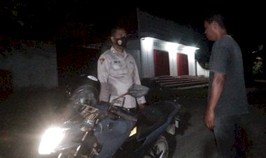 Polsek-Lela-Gelar-Patroli-Malam,-Pastikan-Keamanan-Wilayah-Tetap-Kondusif