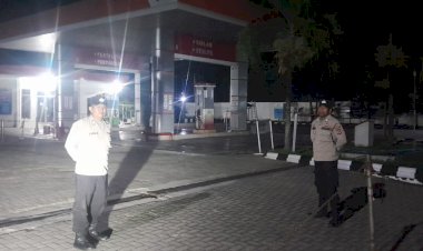 Patroli-Rutin-Polsek-Paga-Amankan-Objek-Vital,-Masyarakat-Dihimbau-Tingkatkan-Kerjasama