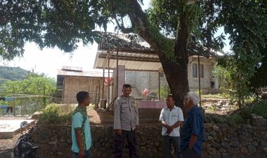 Bhabinkamtibmas-Desa-Gera-Tingkatkan-Patroli-Dialogis,-Jaga-Stabilitas-Jelang-Pemilu