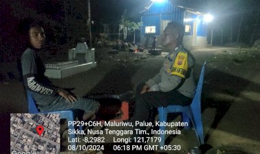 BHABINKAMTIBMAS-POLSUBSEKTOR-PALUE,-POLSEK-NELLE,POLRES-SIKKA-MELAKSANAKAN-GIAT-PATROLI-DIALOGIS-DAN-PENYAMPAIAN-HIMBAUAN-KAPOLRES-SIKKA