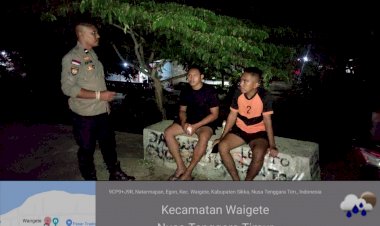 KEGIATAN-PATROLI-OLEH-PIKET-JAGA-POLSEK-WAIGETE---POLRES-SIKKA.