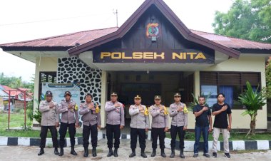 Wakapolres-Sikka-Dan-Tim-Tinjau-Kebersihan-Mako-Polsek-Nita-dan-Lahan-Ketahanan-Pangan