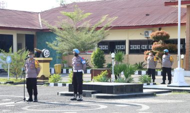 Polres-Sikka-Gelar-Apel-Pagi-dengan-Imbauan-Terkait-Dampak-Abu-Vulkanik-dan-Penekanan-Sosialisasi-Bokomsus