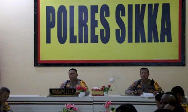 Polres-Sikka-Gelar-Anev-Mingguan,-Evaluasi-dan-Tingkatkan-Efektivitas-Kinerja