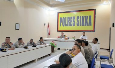 Polres-Sikka-Gelar-Anev-Mingguan,-Evaluasi-dan-Tingkatkan-Efektivitas-Kinerja