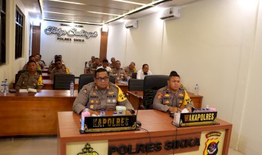Kapolres-Sikka-dan-Para-PJU-Hadiri-Rapat-Koordinasi-Lintas-Sektoral-Kesiapan-Operasi-Lilin-2024-Bersama-Kapolri-secara-Virtual