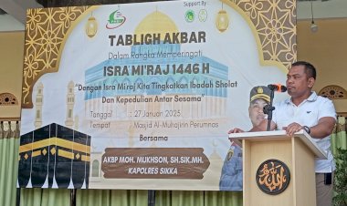 Kapolres-Sikka-Pimpin-Jalan-Santai-dan-Tabligh-Akbar-Peringatan-Isra-Mi'raj-Nabi-Muhammad-SAW-1446-H