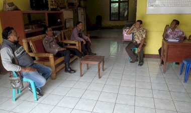 Polsek-Waigete-Pantau-Dampak-Erupsi-Gunung-Lewotobi,-Warga-Diminta-Tetap-Waspada