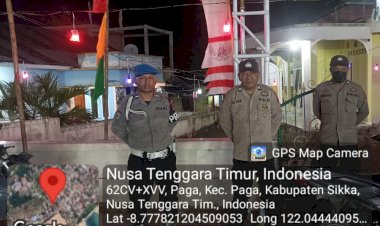 Polsek-Paga-Laksanakan-Pengamanan-Shalat-Tarawih-dan-Witir-di-Dua-Masjid,-Ibadah-Berjalan-Aman-dan-Lancar