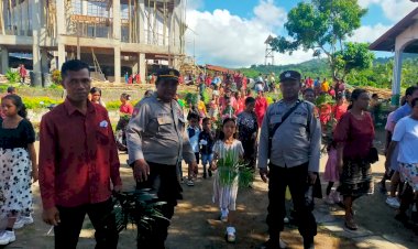 Polres-Sikka-dan-Polsek-Jajaran-Amankan-Perayaan-Misa-Minggu-Palma-di-Seluruh-Gereja-Wilayah-Hukum-Sikka
