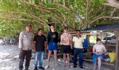 POLSEK-PAGA-POLRES-SIKKA-LAKSANAKAN-PATROLI-DI-TEMPAT-WISATA-PANTAI-KOKA-MAUMERE