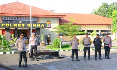Polres-Sikka-Gelar-Apel-Pengamanan-Sambut-Kunjungan-Wakil-Presiden-RI-Gibran-Rakabuming-Raka