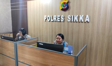 Call-Centre-110-Polres-Sikka-Berjalan-Optimal-Selama-1x24-Jam,-Kapolres-Apresiasi-Kinerja-Personel
