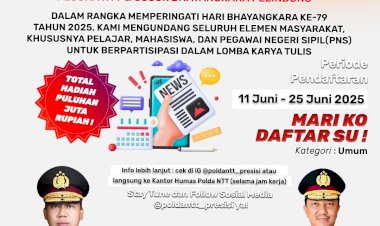 *Sambut-Hari-Bhayangkara-ke-79,-Polda-NTT-Gelar-Lomba-Konten-Kreatif-dan-Karya-Tulis-Berhadiah-Puluhan-Juta-Rupiah*