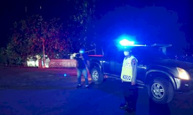 Personil-Polsek-Waigete--Polres-Sikka-Pantau-Situasi-Pasca-Erupsi-Gunung-Lewotobi-Laki-laki