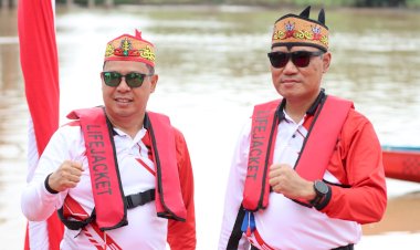 Lomba-Besei-Kambe-di-Polda-Kalteng,-Sarana-Lestarikan-Budaya-Lokal-Dimomentum-Hari-Bhayangkara-ke-79