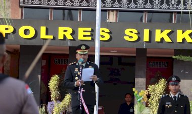 Polres-Sikka-Gelar-Upacara-HUT-Bhayangkara-ke-79,-Tegaskan-Komitmen-